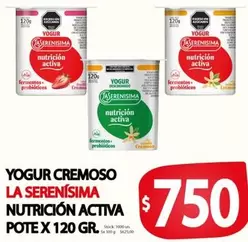 La Serenísima - YOGUR CREMOSO NUTRICIÓN ACTIVA