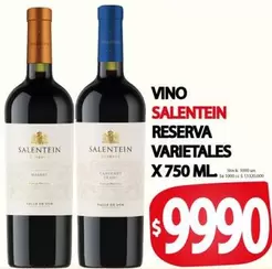 Salentein - VINO RESERVA VARIETALES