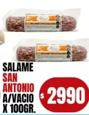 X$ - SALAME A/VACIO X 100GR.