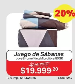 King - Juego de Sábanas