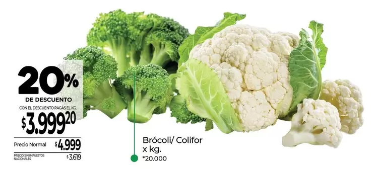 X$ - Brócoli/ Coliflor