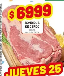 BONDIOLA DE CERDO el kilo