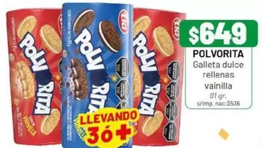 Polvorita - Galleta dulce rellena vainilla