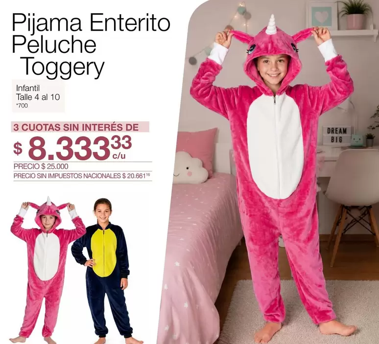 Pijama Enterito Peluche