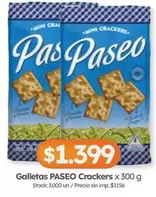 Paseo - Galletas Crackers
