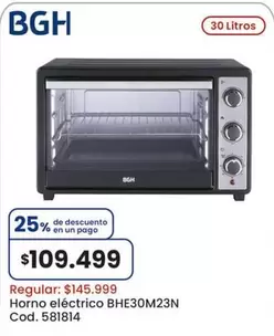 BGH - Horno eléctrico BHE30M23N