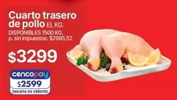 Cuarto trasero de pollo