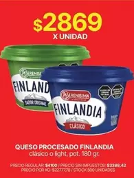 Finlandia - Queso Procesado