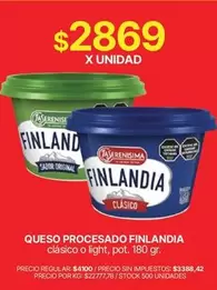 Finlandia - Queso procesado