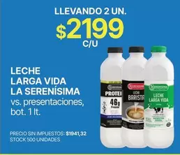 La Serenísima - LECHE LARGA VIDA