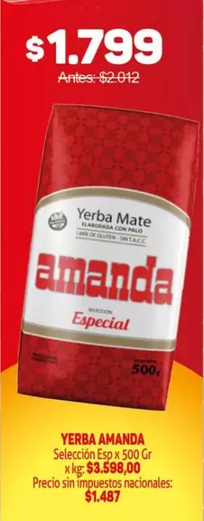 Amanda - Yerba Mate Especial