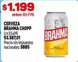 Brahma - CERVEZA CHOPP Ltx354Ml