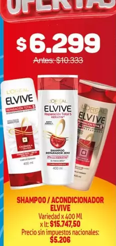 Elvive - Shampoo / Acondicionador