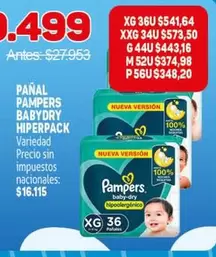 Pampers - PAMPERS BABYDRY HIPERPACK