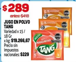 Tang - JUGO EN POLVO