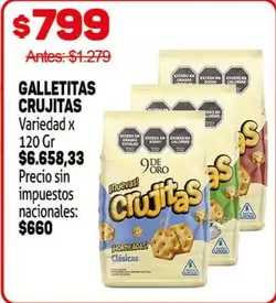 9 de oro - GALLETITAS CRUJITAS