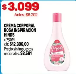 Hinds - CREMA CORPORAL ROSA INSPIRACION