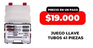 Llave - JUEGO LLAVE TUBOS 41 PIEZAS