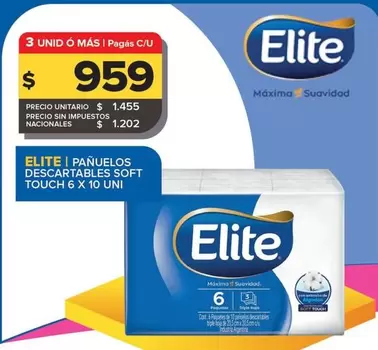 Elite - PAÑUELOS DESCARTABLES SOFT TOUCH