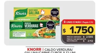 Knorr - CALDO VERDURA/GALLINA