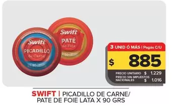 Swift - Picadillo de Carne / Pate de Foie Lata