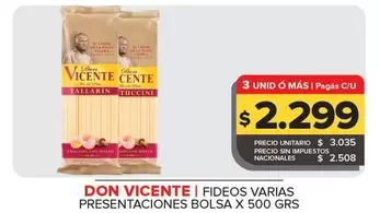 Don Vicente - FIDEOS VARIAS PRESENTACIONES