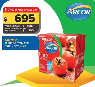 Arcor - PURE DE TOMATE BRIK