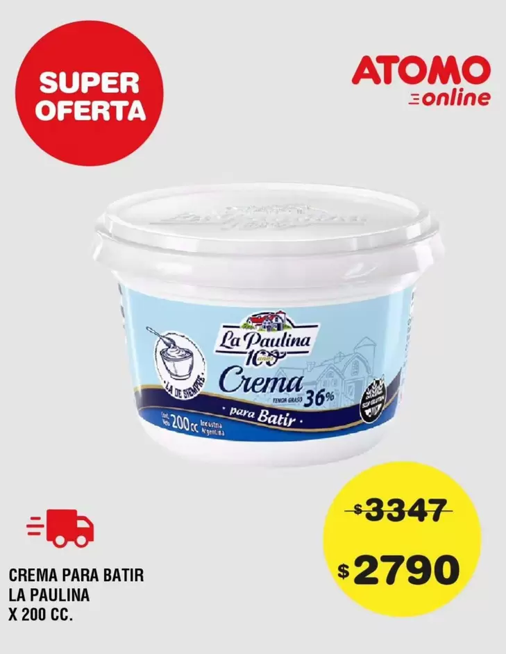 La paulina - Crema para batir