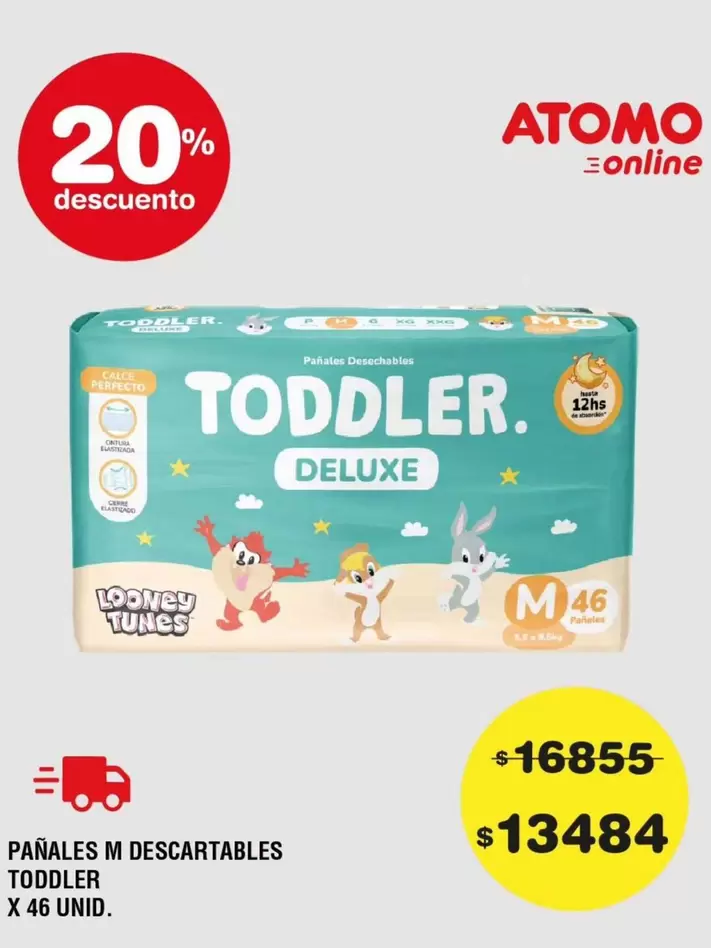 X$ - PA ilde{N}ALES M DESCARTABLES TODDLER