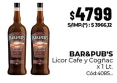 X$ - Licor Cafe y Cognac x 1 Lt. Cód:4085
