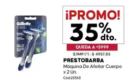 Gillette - PRESTOBARBA Máquina De Afeitar Cuerpo x 2 Un.
