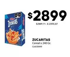 Kellogg's - ZUCARITAS Cereal x 240 Gr. Cód:50449