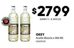 Okey - Aceite Mezcla x 900 Ml. Cód:30126