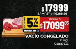 X$ - Vacío Congelado