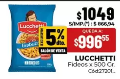Lucchetti - Fideos x 500 Gr. Cód:27201