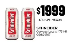 Schneider - Cerveza Lata x 473 Ml. Cód:24167