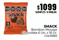 X$ - Bombon Mousse Chocolate 6 Un. x 16 Gr. Cód:33883