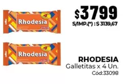 Rhodesia - Galletitas x 4 Un.