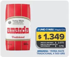 Amanda - Yerba Mate Tradicional
