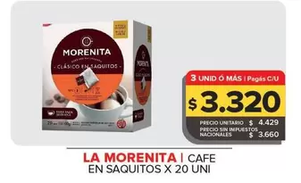 La Morenita - Cafe En Saquitos