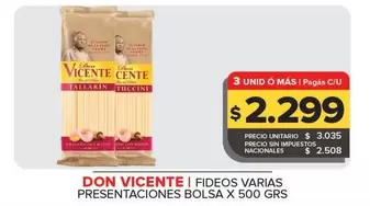 Don Vicente - Fideos