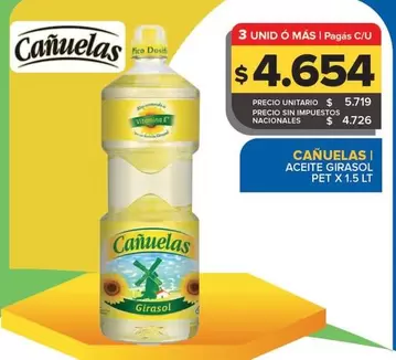 Cañuelas - Aceite Girasol