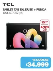 TCL - TABLET TAB 10L DUSK + FUNDA Cód. 407052 (12)