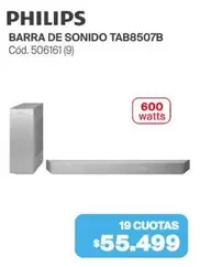 Philips - BARRA DE SONIDO TAB8507B Cód. 506161 (9)