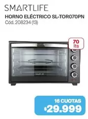 Smartlife - HORNO ELÉCTRICO SL-TOR070PN Cód.208234 (13)