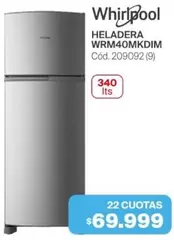 Whirlpool - HELADERA WRM40MKDIM Cód. 209092 (9)