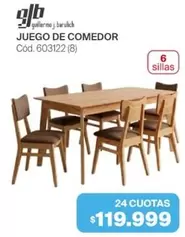 JUEGO DE COMEDOR Cód. 603122 (8)
