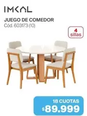 JUEGO DE COMEDOR Cód. 603173 (10)