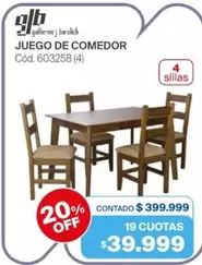 Off - JUEGO DE COMEDOR Cód. 603258 (4)