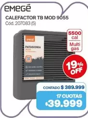 Patagonia - CALEFACTOR TB MOD 9055 Cód. 207083 (5)